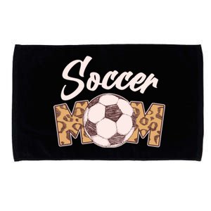 Soccer Mom Stylish Leopard Print Microfiber Hand Towel