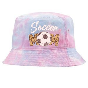 Soccer Mom Stylish Leopard Print Tie-Dyed Bucket Hat