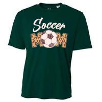 Soccer Mom Stylish Leopard Print Cooling Performance Crew T-Shirt