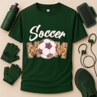 Soccer Mom Stylish Leopard Print Cooling Performance Crew T-Shirt