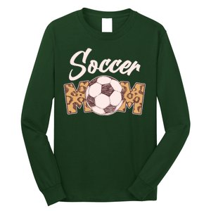 Soccer Mom Stylish Leopard Print Long Sleeve Shirt