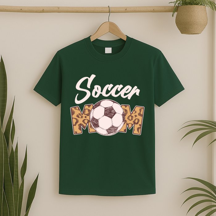 Soccer Mom Stylish Leopard Print T-Shirt