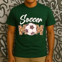 Soccer Mom Stylish Leopard Print T-Shirt