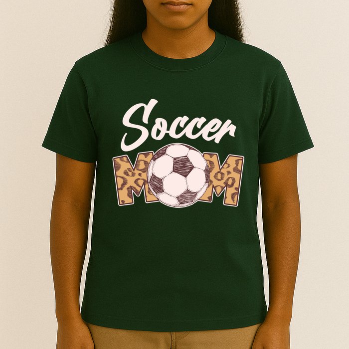 Soccer Mom Stylish Leopard Print T-Shirt