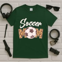Soccer Mom Stylish Leopard Print T-Shirt