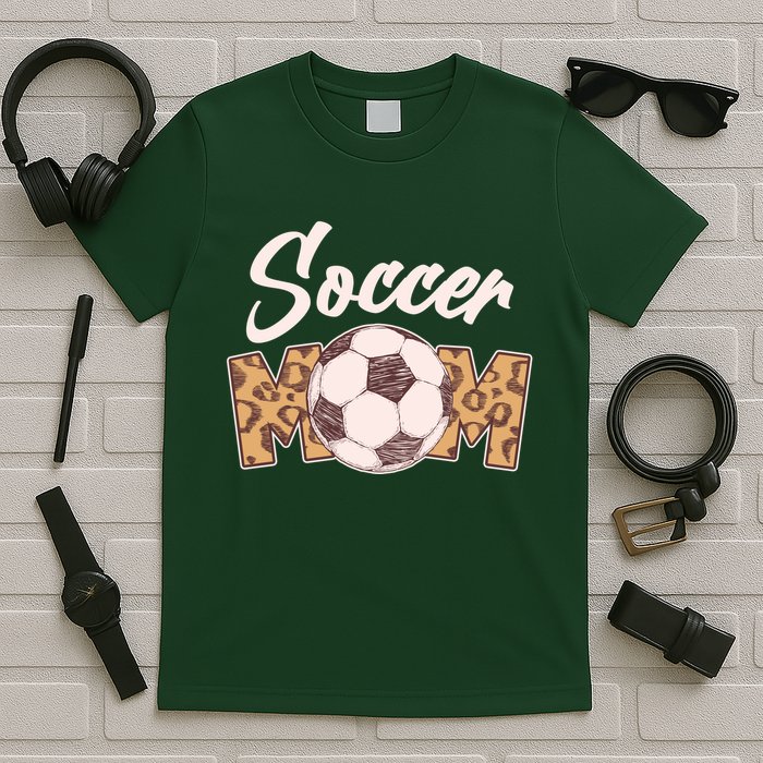 Soccer Mom Stylish Leopard Print T-Shirt