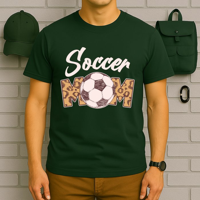 Soccer Mom Stylish Leopard Print T-Shirt
