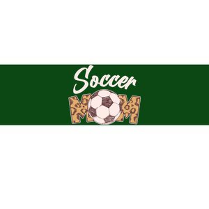 Soccer Mom Stylish Leopard Print Bumper Sticker