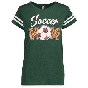 Soccer Mom Stylish Leopard Print Enza Ladies Jersey Football T-Shirt