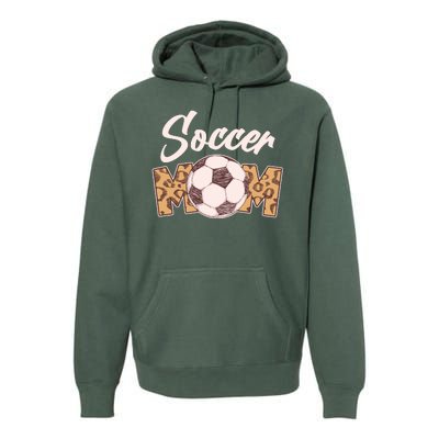 Soccer Mom Stylish Leopard Print Premium Hoodie