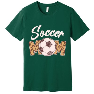 Soccer Mom Stylish Leopard Print Premium T-Shirt