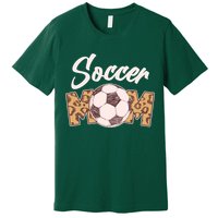 Soccer Mom Stylish Leopard Print Premium T-Shirt