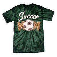 Soccer Mom Stylish Leopard Print Tie-Dye T-Shirt