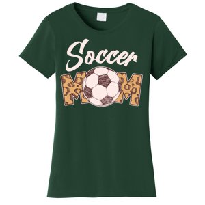 Soccer Mom Stylish Leopard Print Women's T-Shirt