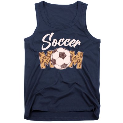 Soccer Mom Stylish Leopard Print Tank Top