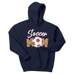 Soccer Mom Stylish Leopard Print Kids Hoodie