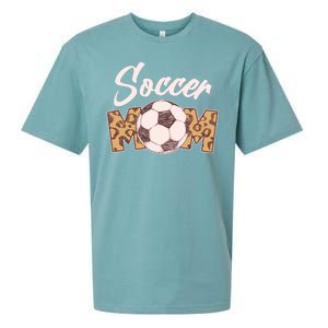 Soccer Mom Stylish Leopard Print Sueded Cloud Jersey T-Shirt