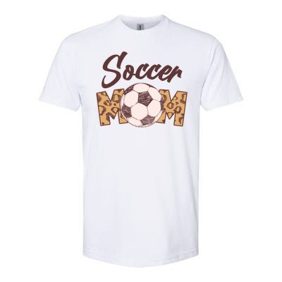 Soccer Mom Stylish Leopard Print Softstyle® CVC T-Shirt