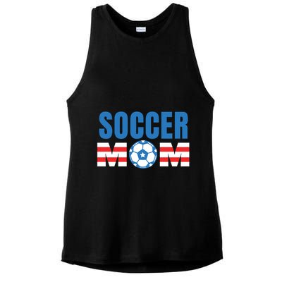 Soccer Mom USA Ladies PosiCharge Tri-Blend Wicking Tank