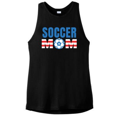 Soccer Mom USA Ladies PosiCharge Tri-Blend Wicking Tank