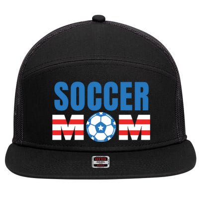 Soccer Mom USA 7 Panel Mesh Trucker Snapback Hat