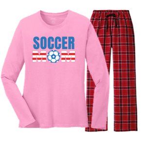 Soccer Mom USA Women's Long Sleeve Flannel Pajama Set 