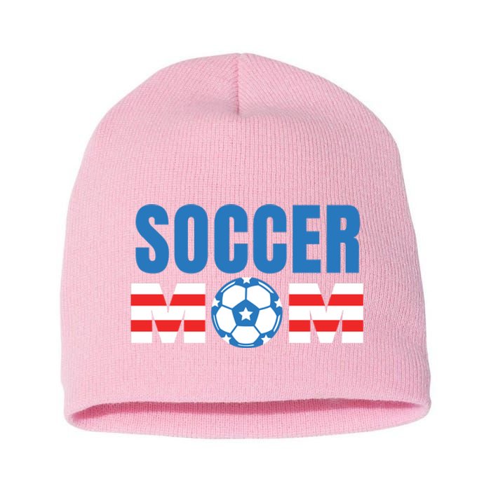 Soccer Mom USA Short Acrylic Beanie