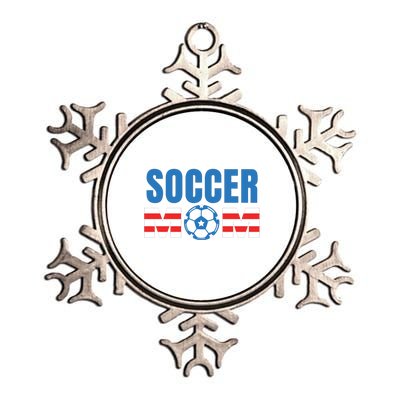 Soccer Mom USA Metallic Star Ornament