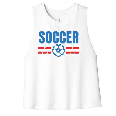 Soccer Mom USA Women's Racerback Cropped Tank