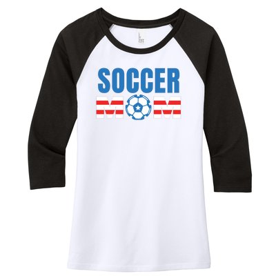 Soccer Mom USA Women's Tri-Blend 3/4-Sleeve Raglan Shirt