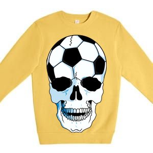 Soccer Skull Premium Crewneck Sweatshirt