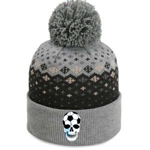 Soccer Skull The Baniff Cuffed Pom Beanie