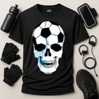 Soccer Skull Cooling Performance Crew T-Shirt