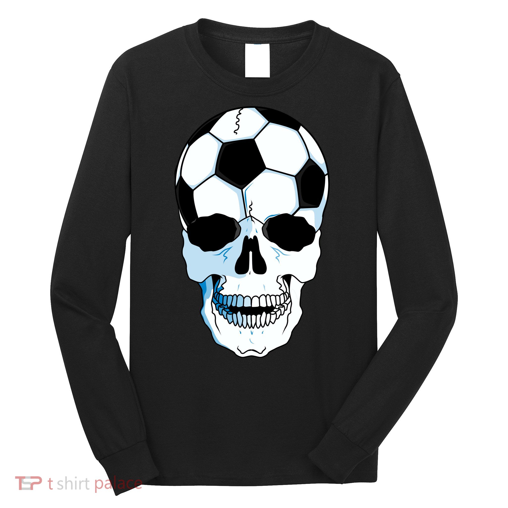 Soccer Skull Long Sleeve Shirt