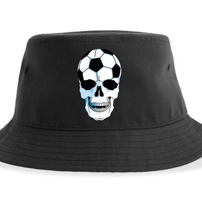 Soccer Skull Sustainable Bucket Hat