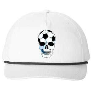 Soccer Skull Snapback Five-Panel Rope Hat