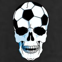 Soccer Skull 11oz C Handle Ceramic Mug