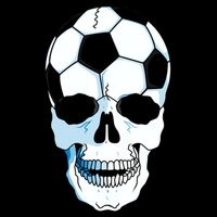 Soccer Skull Drawstring Bag
