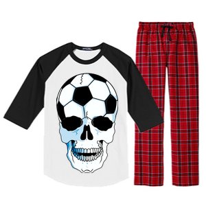 Soccer Skull Raglan Sleeve Pajama Set