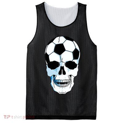 Soccer Skull Mesh Reversible Basketball Jersey Tank