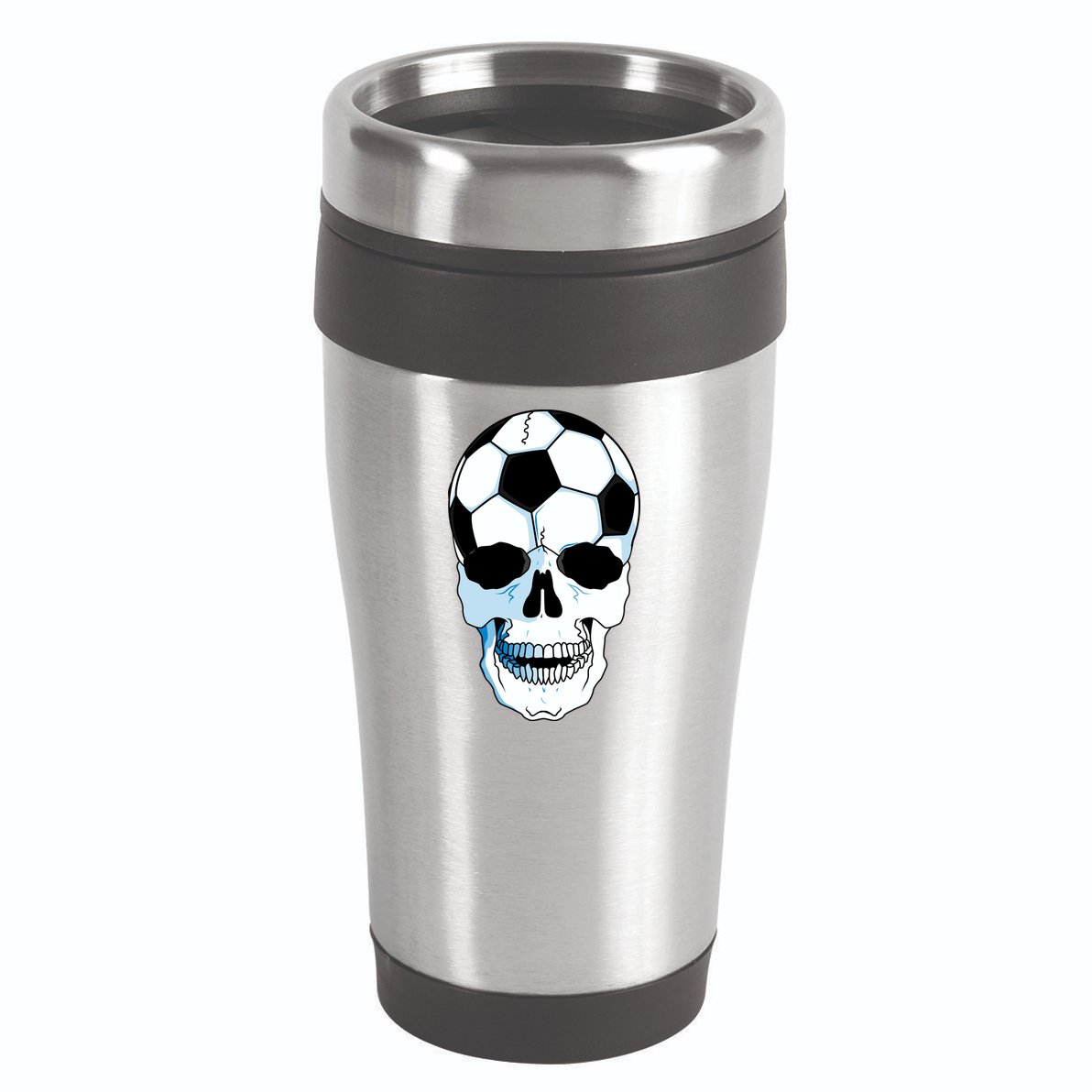 Soccer Skull 16oz Travel Tumbler