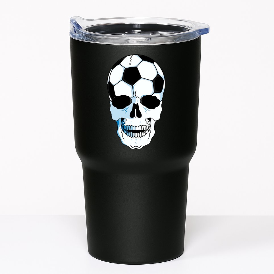 Soccer Skull Tumbler