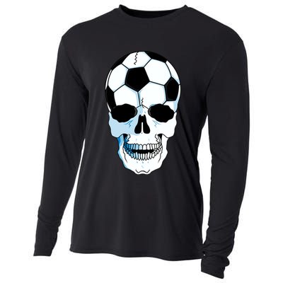 Soccer Skull Cooling Performance Long Sleeve Crew