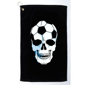 Soccer Skull Platinum Collection Golf Towel