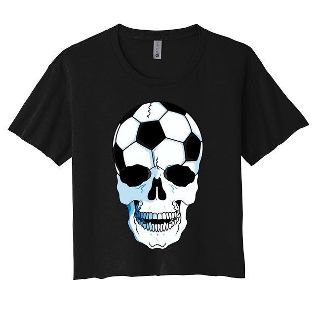 Soccer Skull Crop Top