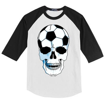 Soccer Skull Kids Colorblock Raglan Jersey