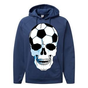 Soccer Skull Performance Fleece Hoodie