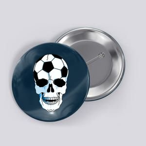 Soccer Skull Button