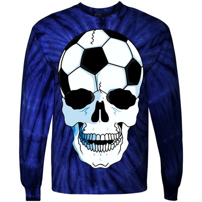 Soccer Skull Tie-Dye Long Sleeve Shirt