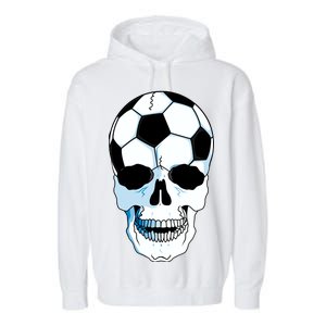 Soccer Skull Garment-Dyed Fleece Hoodie